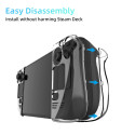 PGTech GP-806 Transparent PC Hard Back Case for Steam Deck Game Console Split Protective Cover Crystal Shell