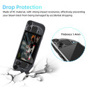 PGTech GP-806 Transparent PC Hard Back Case for Steam Deck Game Console Split Protective Cover Crystal Shell