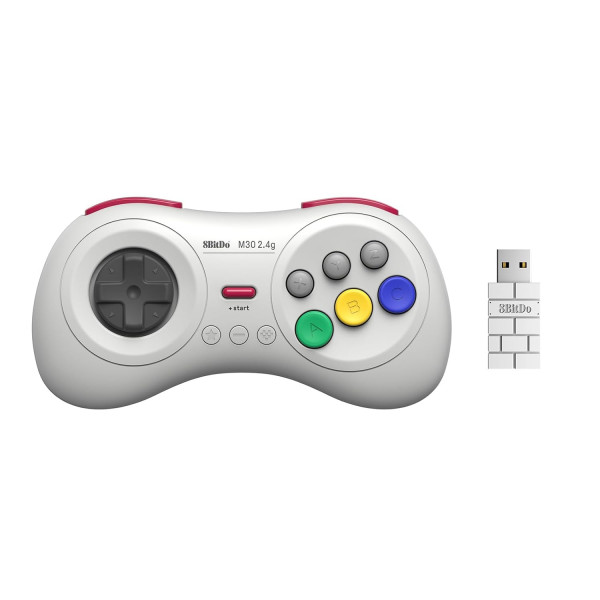 8Bitdo M30 2.4G Wireless Gamepad for Sega Genesis Mini and Mega Drive Mini and Switch