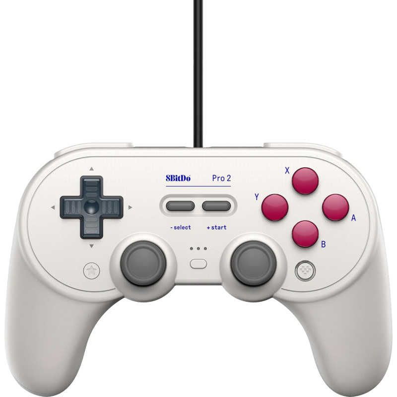 8BitDo Pro 2 Wired Controller for Switch, Windows, Steam Deck & Raspberry Pi, G Color