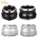 Cheecar 25mm F1.8 Manual Focus Fixed Lens for M4/3 Sony E Mount, Fuji Fx Mount, Canon EOS M, Nikon Z
