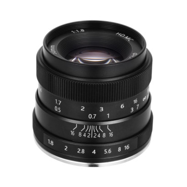 Cheecar 50mm F1.8 APS-C Manual Focus Fixed Lens Compatible with Olympus and Panasonic MFT M4/3 Mount Mirrorless Cameras
