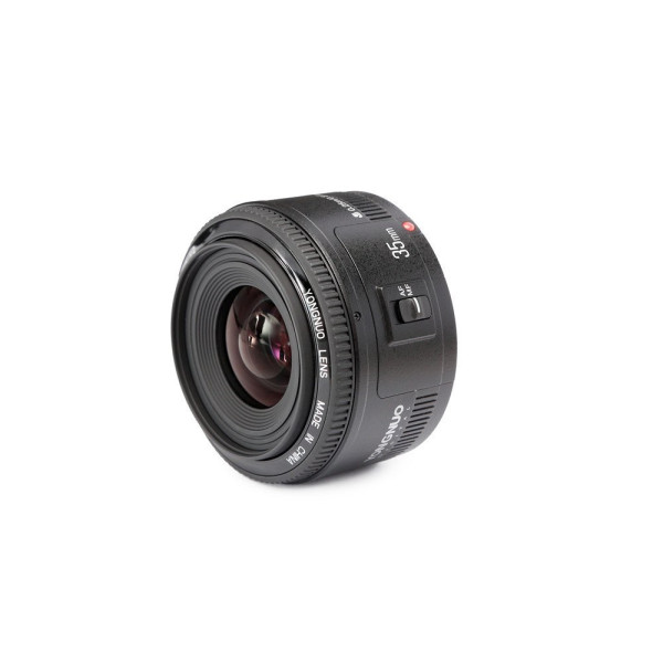 Yongnuo YN35mm F2 Lens 1:2 AF-MF Wide-Angle Fixed/Prime Auto Focus Lens For Canon EF Mount EOS Camera