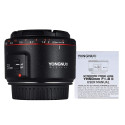 Yongnuo YN50mm F1.8 Mark 2 Standard Prime AF-MF Lens Large Aperture Auto Focus Lens For Canon EF Mount Rebel DSLR Camera