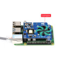 WaveShare Power Over Ethernet HAT (D) for Raspberry Pi 3B+/4B, 802.3af-Compliant, Official Case Compatible
