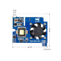 WaveShare Power Over Ethernet HAT (D) for Raspberry Pi 3B+/4B, 802.3af-Compliant, Official Case Compatible
