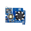 WaveShare Power Over Ethernet HAT (D) for Raspberry Pi 3B+/4B, 802.3af-Compliant, Official Case Compatible