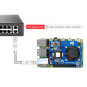 WaveShare Power Over Ethernet HAT (D) for Raspberry Pi 3B+/4B, 802.3af-Compliant, Official Case Compatible