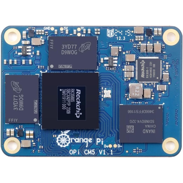 Orange Pi CM5 8GB-16GB RAM with 32GB EMMC LPDDR4 Rockchip RK3588S AI Accelerator 6TOPS, Compute Module 5 WiFi Bluetooth BLE