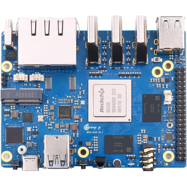Orange Pi 5 Plus Rockchip RK3588 8 Core 64 Bit Single Board Computer, 2.4GHz Frequency 8K Video Decoding