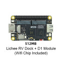 Sipeed Lichee RV Dock Allwinner D1 SoC RISC-V Linux Development Kit, High Integration, Open-Source